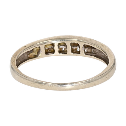 1/6 ctw 9K White Gold Diamond Band Ring