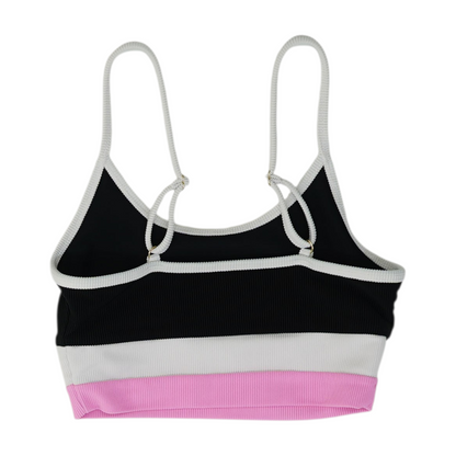 Multi Color Block Swim Top
