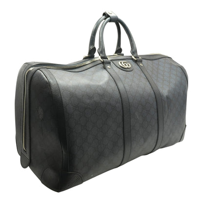 Navy Blue GG Supreme Large Duffle Bag