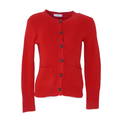 Red Cardigan Sweater