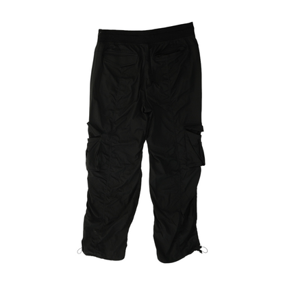 Black Striped Regular Pants