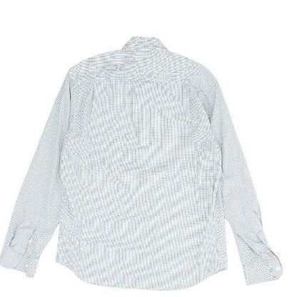 Gray Plaid Long Sleeve Button Down