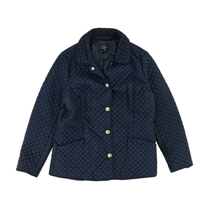 Navy Petite Solid Jacket