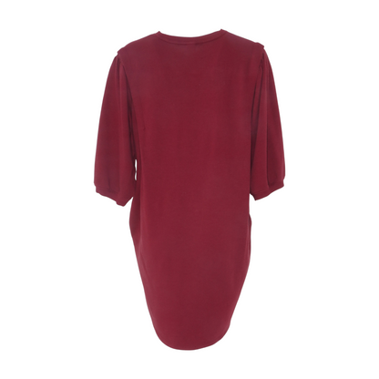 Maroon Midi Dress