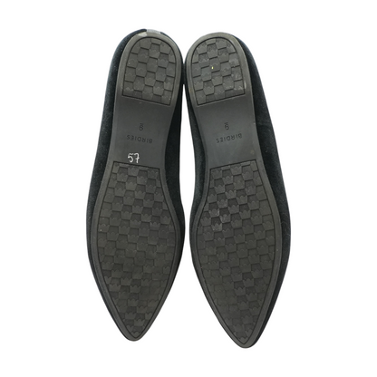 Black Slip-On Flats