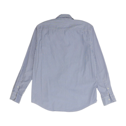 Blue Striped Long Sleeve Button Down
