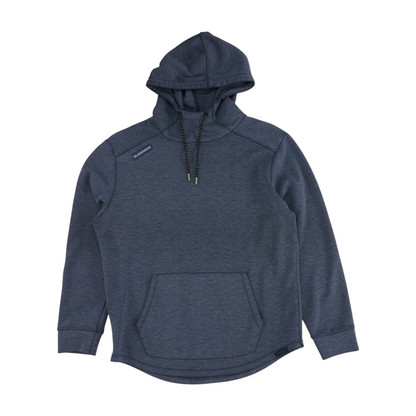 Blue Solid Hoodie Pullover