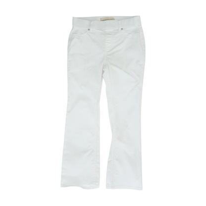 White Petite Bootcut Jeans
