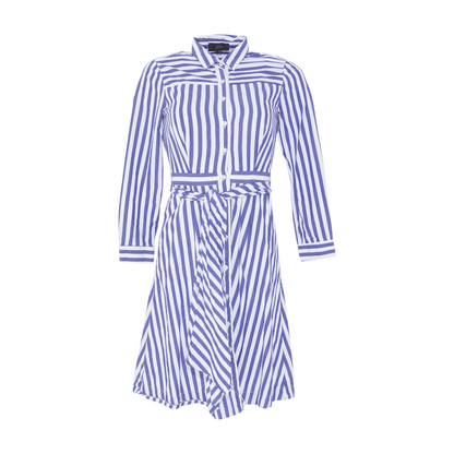 Blue Striped Mini Dress