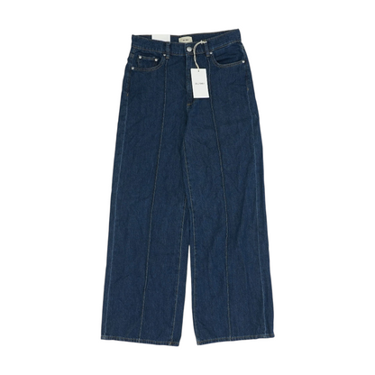 Navy Wide Leg Jeans