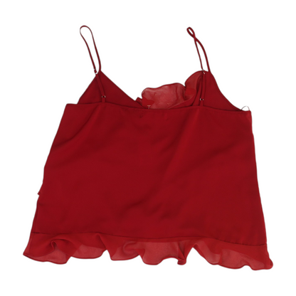 Red Cropped Blouse