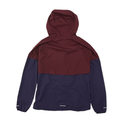 Maroon Color Block Active Jacket