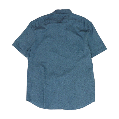 Blue Print Short Sleeve Button Down