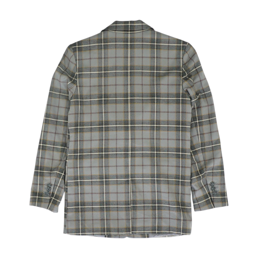 Gray Plaid Blazer