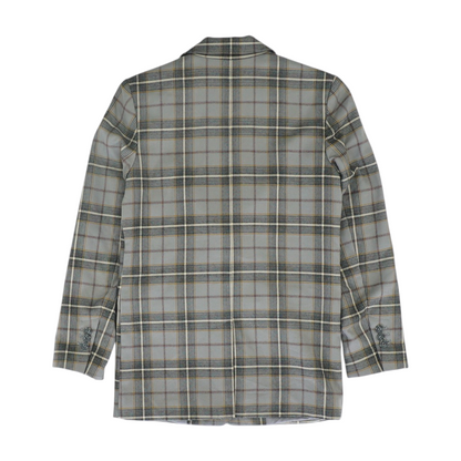 Gray Plaid Blazer