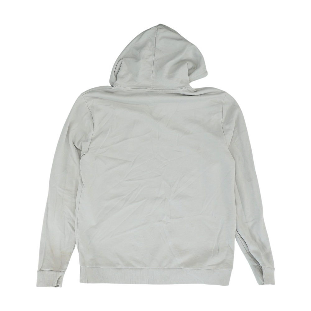 Gray Solid Hoodie Pullover