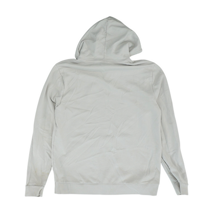 Gray Solid Hoodie Pullover