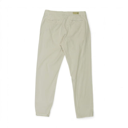 White Solid Chino Pants