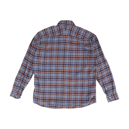 Blue Plaid Flannel Button Down
