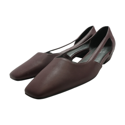 Burgundy Slip-On Flats
