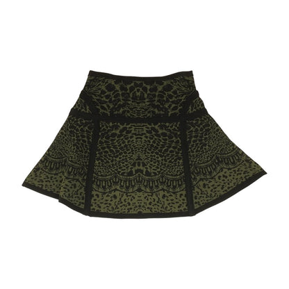 Green Misc Mini Skirt