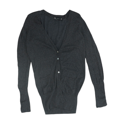 Gray Cardigan Sweater