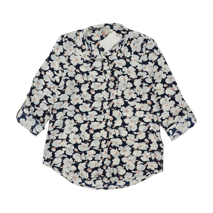 White Floral Button Down
