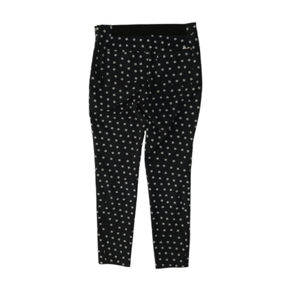 Navy Print Tapered Pants