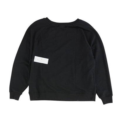 Black Solid Sweatshirt