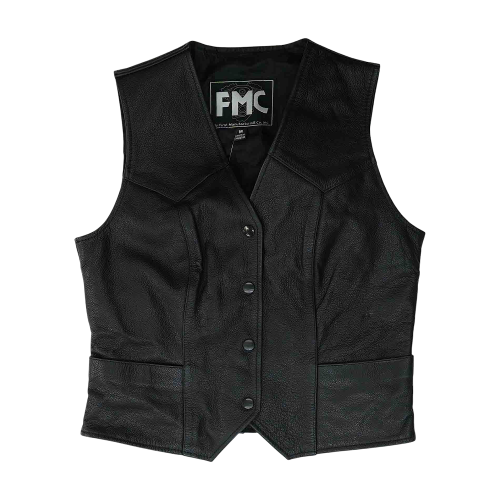 Black Solid Vest