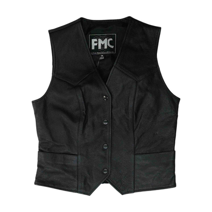 Black Solid Vest