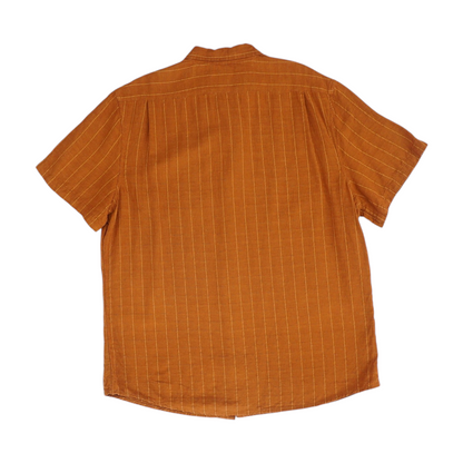 Brown Check Short Sleeve Button Down