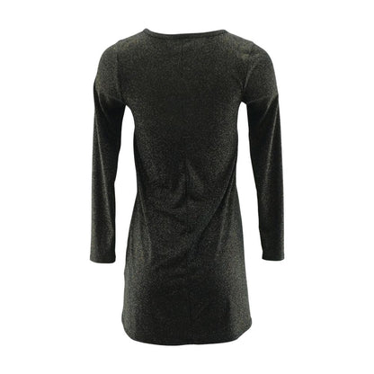 Black Misc Midi Dress