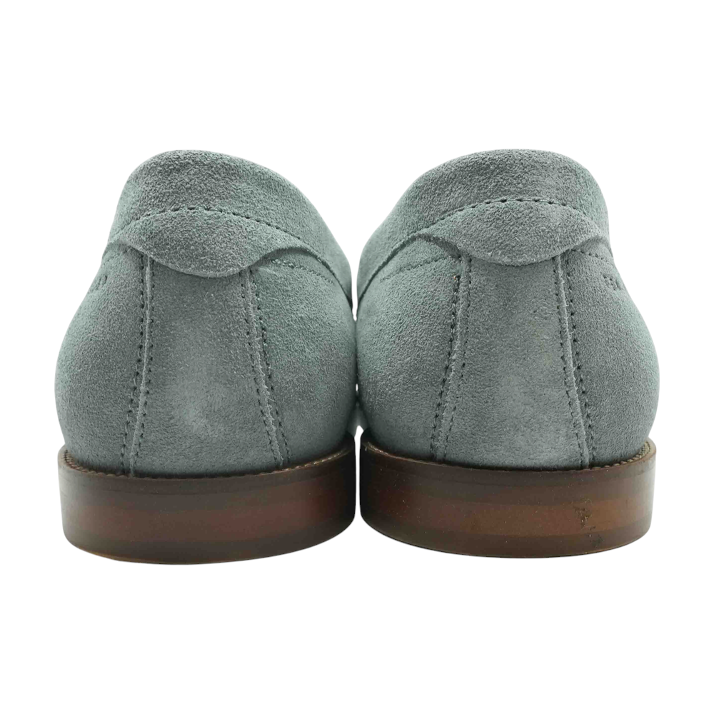 Blue Slip-On Dress Shoes