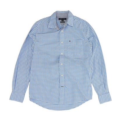 Blue Check Long Sleeve Button Down
