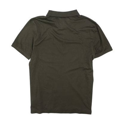 Gray Solid Short Sleeve Polo