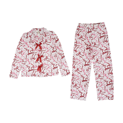 Pink Print Pajama Set
