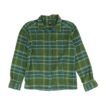 Green Plaid Flannel Button Down