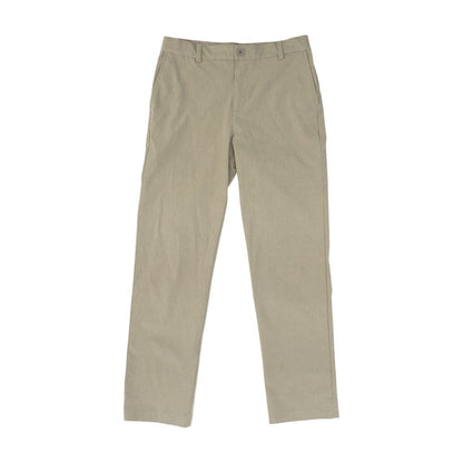Brown Solid Dress Pants