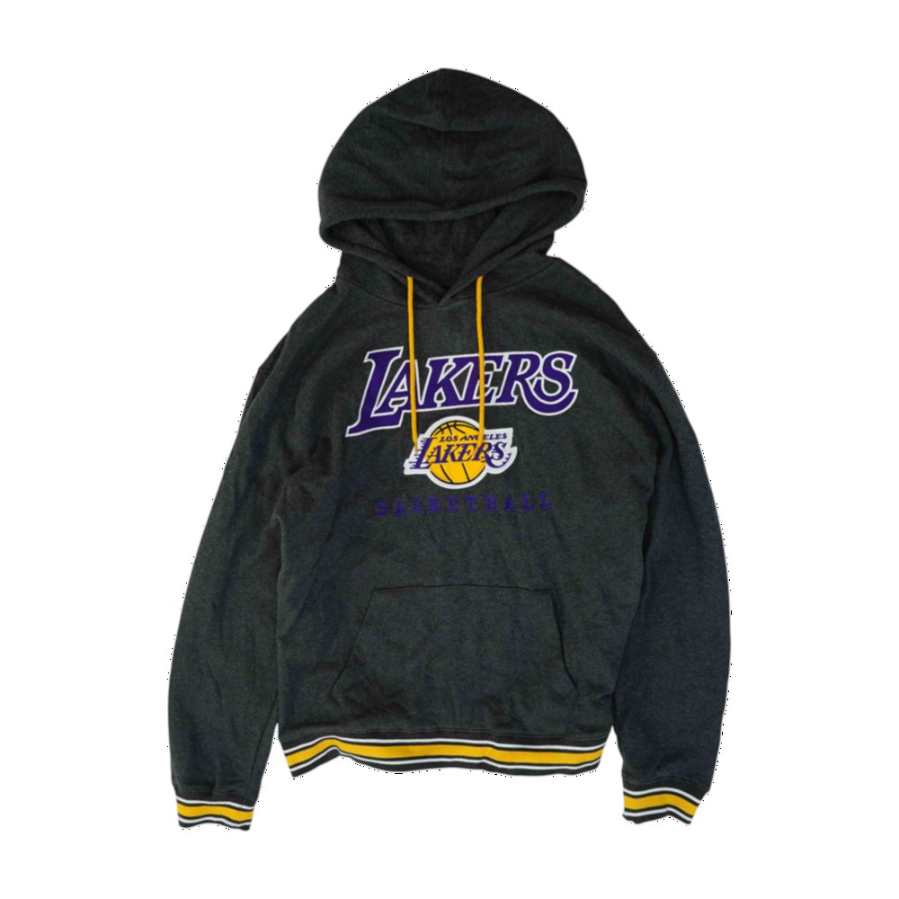 Gray Los Angeles Lakers Solid Hoodie Pullover