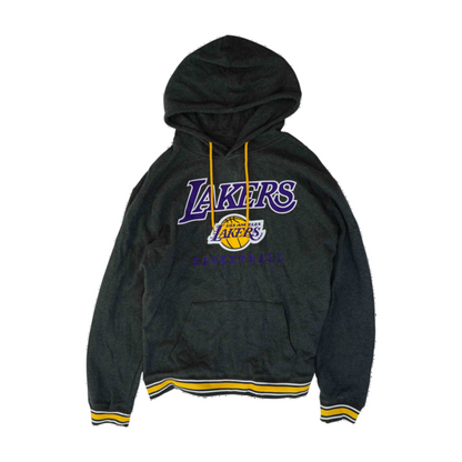 Gray Los Angeles Lakers Solid Hoodie Pullover