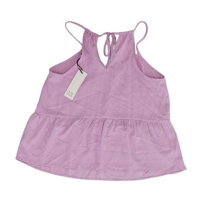 Pink Solid Sleeveless Blouse