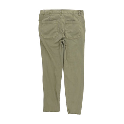 Olive Solid Mid Rise Skinny Leg Jeans