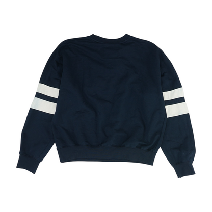 Navy Solid Sweatshirt Pullover