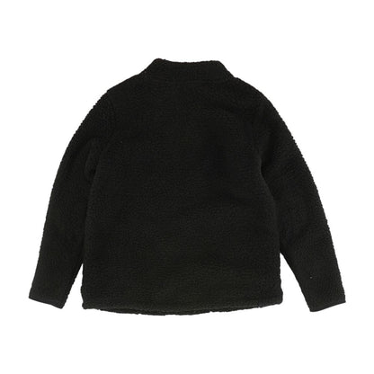 Black Solid 1/4 Zip Pullover