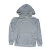Blue Solid Hoodie Pullover