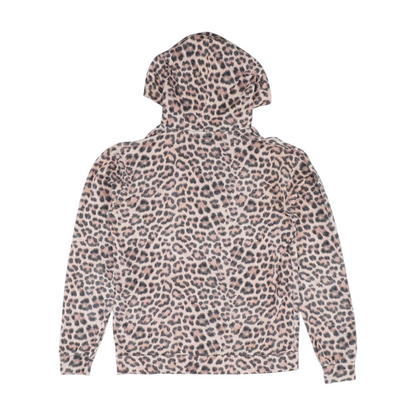 Pink Animal Print Hoodie Pullover