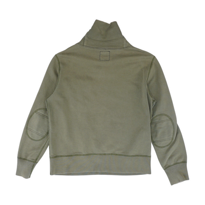Green Solid 1/4 Zip Pullover