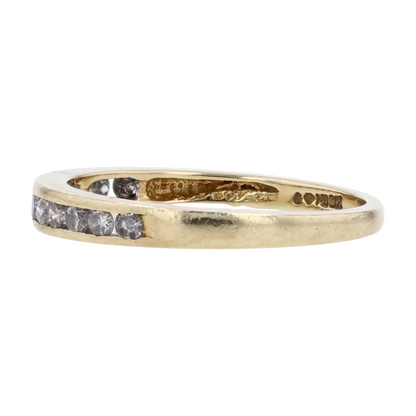 10K Yellow Gold Diamond Band Ring