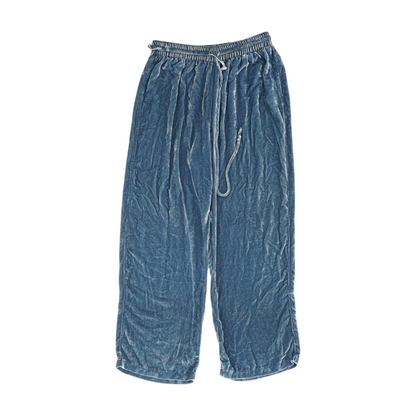 Blue Solid Pajama Bottom